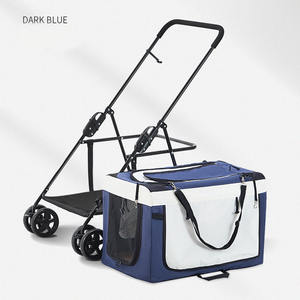 Kereta Bayi Dapat Dilepas, Kereta Dorong Hewan Peliharaan untuk Anjing Besar dan Sedang Penyimpanan Kapasitas Besar Portabel Dapat Dilipat Kereta Tarik Luar Ruangan - Product Image 6