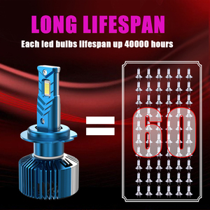 X-7SEVEN Super Broght H4 LED Ampoules de Phares 115W 13000LM H4 H7 H11 Phares <span class=keywords><strong>Lampe</strong></span> de Conduite pour Voitures Universelles - Product Image 3