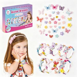 Wholesale Girls DIY Headband Set Hair <b>Clips</b> Pins <b>Bow</b> Ribbon Gem Sticker Craft Activity Holiday Favor Supplier Box - Product Image 1