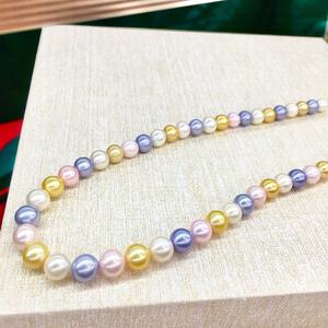 "925 Sterling <b>Silver</b> Gold <b>Pearl</b> Pendant <b>Necklace</b> 11-12mm Round Natural Strong Light Versatile Micro Flaws" - Product Image 3