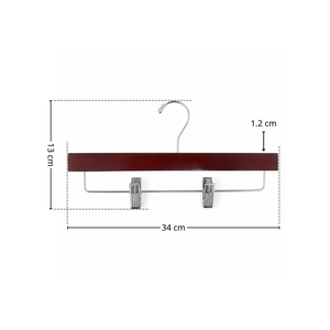 Perchas de Madera para Pantalones con Pinzas Metálicas, Perchas para Faldas con Pinzas, Precio de Fábrica - Product Image 2
