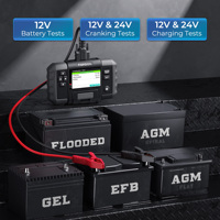 Topdon BT600 12v 24v capacité hybride Lithium charge électronique complète testeur de batterie de voiture testeurs d'analyseur avec imprimante