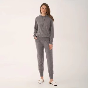Autunno e inverno Casual Pullover oversize pantaloni da Jogger due pezzi Set di lana Cashmere abbigliamento sportivo in <span class=keywords><strong>maglia</strong></span> Twinset <span class=keywords><strong>vestiti</strong></span> - Product Image 1