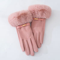 Gants d'hiver chauds 100 % coton à doigts complets, disponibles en gros, ajustables, personnalisables et tendance