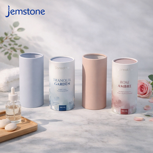 กล่องของขวัญน้ำหอมทรงกลมแบบพรีเมียม ดีไซน์ตามสั่ง บรรจุภัณฑ์กระดาษทรงกระบอกสำหรับน้ำหอมแบบรีไซเคิลได้ - Product Image 2