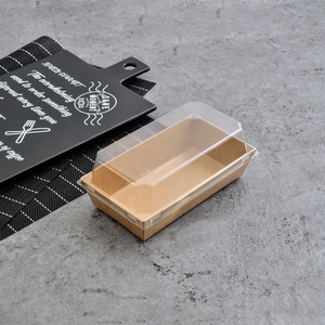 Caja desechable de papel para embalaje de <span class=keywords><strong>sushi</strong></span>, recipiente a prueba de agua con tapa para mascotas - Product Image 4