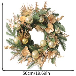 Guirlande <span class=keywords><strong>de</strong></span> porte d'entrée festive artificielle <span class=keywords><strong>de</strong></span> luxe pour Noël, ornements élégants <span class=keywords><strong>en</strong></span> forme <span class=keywords><strong>de</strong></span> nœud, décorations <span class=keywords><strong>de</strong></span> guirlandes <span class=keywords><strong>de</strong></span> Noël - Product Image 3