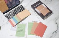 Notes autocollantes lignées LOGO personnalisables haut de gamme blocs-notes 4x6 pouces bloc-notes couleurs vintage bloc-notes fournisseur de bureau