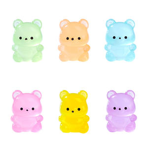 ตุ๊กตาเรซิ่นรูปสัตว์ ตุ๊กตาหมีเรซิ่นเรืองแสงขนาดเล็ก ตุ๊กตาหมีเรืองแสงในที่มืด งานฝีมือตกแต่งสวน ตกแต่งบ้าน งาน DIY ต้นบอนไซ - Product Image 5