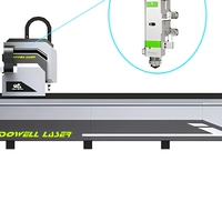 Machine de découpe laser à fibre pour tôles métalliques 3000 W 4000 W 6000 W CNC Refroidissement par eau Rail de guidage THK Servomoteur Yaskawa