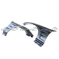 Ailes arrière latérales en fibre de carbone style H2, noir carbone, finition polie haute brillance, tissage sergé 3x3 pour Hyundai Genesis Coupé 2009-2016