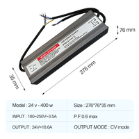 Controlador LED Industrial IP67 Resistente al Agua, CA/CC, Entrada Única de 12V 110-265V, Carcasa de Aluminio, RoHS, con 3 Años de Garantía