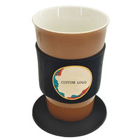 Nouveau sous-verre personnalisé en caoutchouc style disque vinyle, écologique, antidérapant, imperméable, design rétro, taille personnalisée pour la maison, le bar, le café