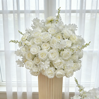 Boules de fleurs artificielles modernes de haute qualité en brun pour la décoration d'événements de mariage