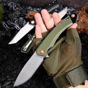 <span class=keywords><strong>Cuchillo</strong></span> Plegable Portátil EDC de Acero D2 de Alta Dureza con Apertura Asistida por Rodamiento y Mango G10 para Camping y Actividades al Aire Libre - Product Image 6