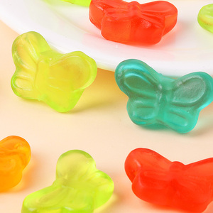 ผู้ผลิตขายส่งเยลลี่ผลไม้รวมรสหวานอมเปรี้ยวหลากหลายแบบ  ขนมเยลลี่รูปผีเสื้อ ได้รับการรับรองฮาลาล - Product Image 5