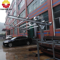 Système de support de montage de panneaux solaires PV étanches abri de stationnement de voiture pour parking PV