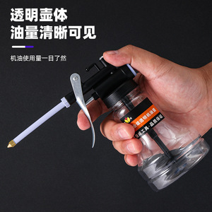 Pistolet à graisse manuel Ruwei transparent 350 ml haute pression avec embout en cuivre pour lubrification longue portée - Product Image 1