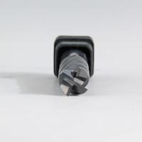 Fraise à bout rond à quatre dents polyvalente en carbure de tungstène monobloc non revêtue pour l'usinage CNC de l'acier inoxydable