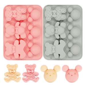 Stampi in Silicone Personalizzabili di Alta Qualità <span class=keywords><strong>con</strong></span> Adorabili Disegni di <span class=keywords><strong>Orsetti</strong></span> per Creare <span class=keywords><strong>Torte</strong></span> Uniche e Carine Fai-da-Te - Product Image 1