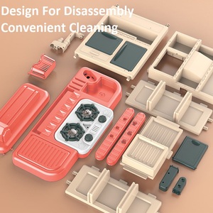 Ksf nhà bếp trẻ em Đồ chơi Bộ giả vờ phun trò chơi 43pcs mini đồ chơi nhà bếp trẻ em thực sự nấu ăn bồn rửa Bộ trò chơi nhà bếp trẻ em Đồ chơi - Product Image 2