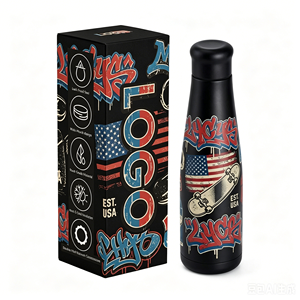 Botella de Agua de Acero Inoxidable de 600ml/800ml con Logotipo Personalizado al por Mayor, Termo con Aislamiento al Vacío de Doble Pared, Forma de Botella de <span class=keywords><strong>Cola</strong></span>, Precio al por Mayor - Product Image 1