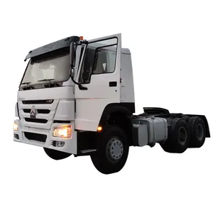 Venda quente Usado Sinotruck Howo 7 Para Mercados Nigéria 371HP 375HP Cabeça De Reboque Do Caminhão Do Trator