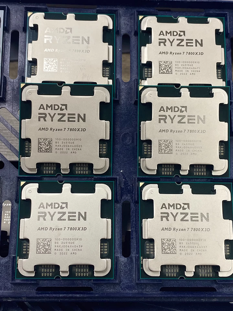 New Bulk Ryzen 7 7800X3D 8 Core 16 Thread Desktop Gaming Processor AM5 R7 7800X3D L3 Cache=96M