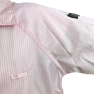 5mm Streifenmuster Knopfverschluss Sicherer Reinraum-Fusselfreier Polyester ESD-Schutzkittel Antistatischer Waschbarer Mantel - Product Image 5