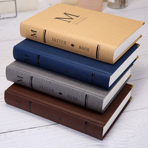 Carnet <span class=keywords><strong>de</strong></span> <span class=keywords><strong>croquis</strong></span> rétro à couverture rigide épaissi, carnet <span class=keywords><strong>vierge</strong></span> A5 - Product Image 2