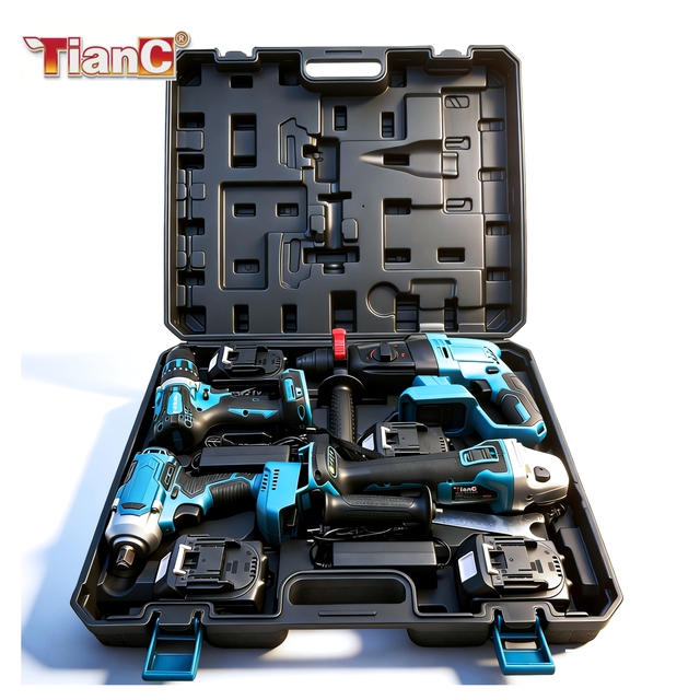 Wholesale 21V Portable Brushless Cordless Drill, Lithium Battery Power Tool Kit