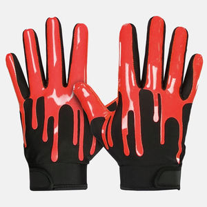 Guantes de receptor de fútbol americano impresos personalizados de alta calidad Último estilo Impermeable Cuero sintético Oferta superior - Product Image 5