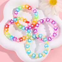 Bijoux de bébé faits à la main-Bracelet de perles de lettre acrylique pour enfants pour l'approvisionnement direct du fabricant d'éducation précoce