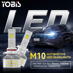 YOBIS 170W 14000LM M10 <span class=keywords><strong>Led</strong></span> lampadina faro 6000K H4 <span class=keywords><strong>Led</strong></span> Bombillos 12V 24V abbagliante <span class=keywords><strong>H7</strong></span> H11 9005 9006 9012 per auto - Product Image 2