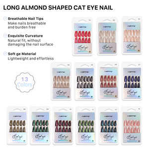 AIERFEI 24 <span class=keywords><strong>Uñas</strong></span> Postizas <span class=keywords><strong>de</strong></span> Gel con Purpurina Efecto Ojo <span class=keywords><strong>de</strong></span> Gato, Calidad Profesional <span class=keywords><strong>de</strong></span> Salón, <span class=keywords><strong>Uñas</strong></span> Postizas al por Mayor <span class=keywords><strong>de</strong></span> Fábrica, <span class=keywords><strong>Diseño</strong></span> <span class=keywords><strong>para</strong></span> Bodas - Product Image 6