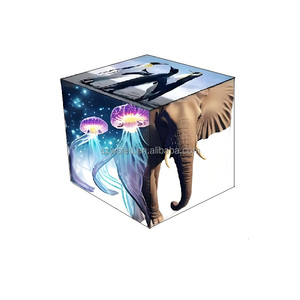 จอแสดงผล LED แบบก้อนเวทมนตร์แนวตั้ง P3.91 กันน้ำสำหรับภายนอกอาคาร ความสว่างสูง สำหรับโฆษณาบนถนนในพื้นที่เชิงพาณิชย์ - Product Image 3