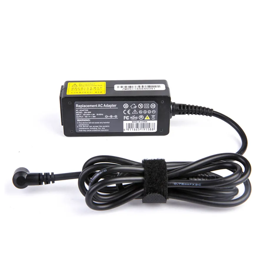 Universal 30W 19V 1.58A power supply notebook adapter for acer laptop charger