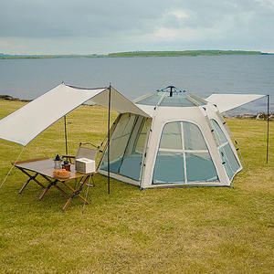 Carpa de Camping Familiar Portátil en Oferta, Impermeable, con Espacio Extra Grande para Acampar y Explorar al Aire Libre - Product Image 5