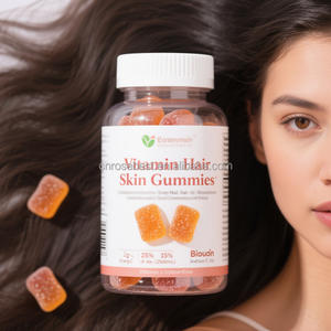 Bonbons gélifiés à la biotine et au collagène vegan en marque propre, complément alimentaire pour les cheveux, la peau et les ongles, avec une teneur élevée en vitamines et des bienfaits antioxydants - Product Image 5