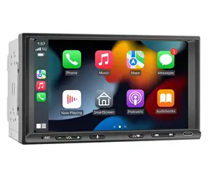 7 inç evrensel wifi 4G Sin kart çift Din USB araç dvd oynatıcı Stereo radyo Carplay Android oto araba multimedya 8 çekirdek android oyuncu