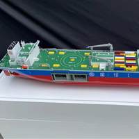 Maquette de navire de travail offshore sur mesure pour exposition commerciale
