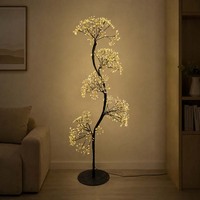 Lampe LED en forme de S, style branche décorative, pour intérieur, éclairage d'ambiance blanc chaud, salon