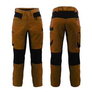 Il lavoro idraulico elettrico tedesco personalizzato indossa <span class=keywords><strong>pantaloni</strong></span> <span class=keywords><strong>Cargo</strong></span> da uomo Multi tasca <span class=keywords><strong>pantaloni</strong></span> neri <span class=keywords><strong>pantaloni</strong></span> della tuta intrecciati tinti in filo regolare - Product Image 1