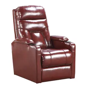 Modern home furniture leather theater recliner sofa chair for home cinema living room