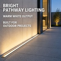 Lampu Lantai LED Linear Tersembunyi dengan Pilihan Daya Multi untuk Proyek Lanskap Bangunan Luar Ruangan