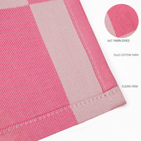 Serviettes réutilisables faites à la main en coton 100% teint en fil à carreaux, 20x20 pouces, 215 GSM, lavables, pour restaurants, hôtels, personnalisables OEM
