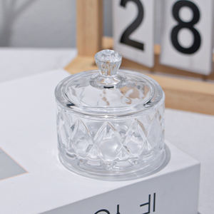 Contenitore Classico da Cerimonia o Festival per Frutta Snack e Dolci Scatola Portagioie e Cosmetici <span class=keywords><strong>Vintage</strong></span> Raffinato Barattolo in <span class=keywords><strong>Vetro</strong></span> Cristallo - Product Image 4