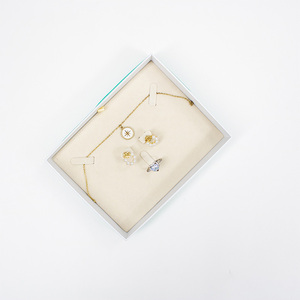 กล่องเก็บเครื่องประดับสร้อยคอและกล่องเก็บเครื่องประดับลายเพชรสีมรกตใหม่ - Product Image 5