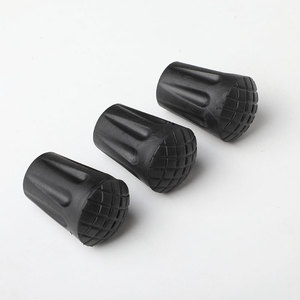 Protecteur de pointe de bâton de randonnée 11 mm, manchon en maille noire, patin antidérapant en aluminium pour bâtons de trekking - Product Image 3