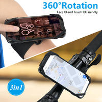 Bracelet de sport en silicone personnalisé pour activités de plein air, étui de téléphone portable flexible et étanche pour la course à pied avec clip manuel